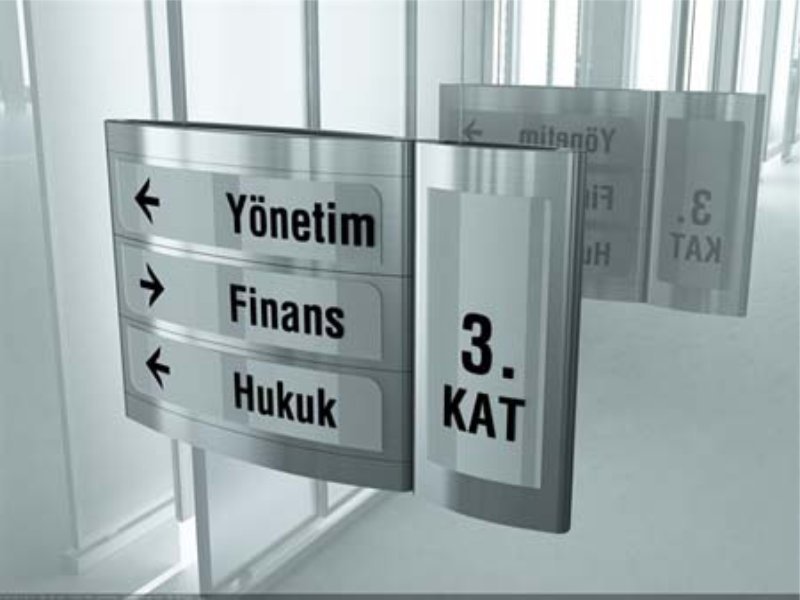 iç mekan tabela uygulamalari