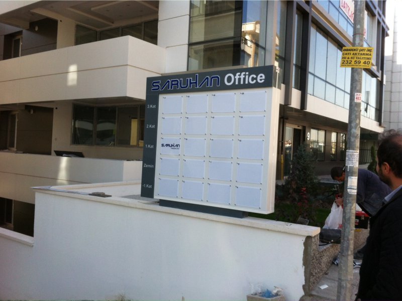 pleksi iç mekan uygulama, pleksiglas iç mekan yönlendirme levhasi